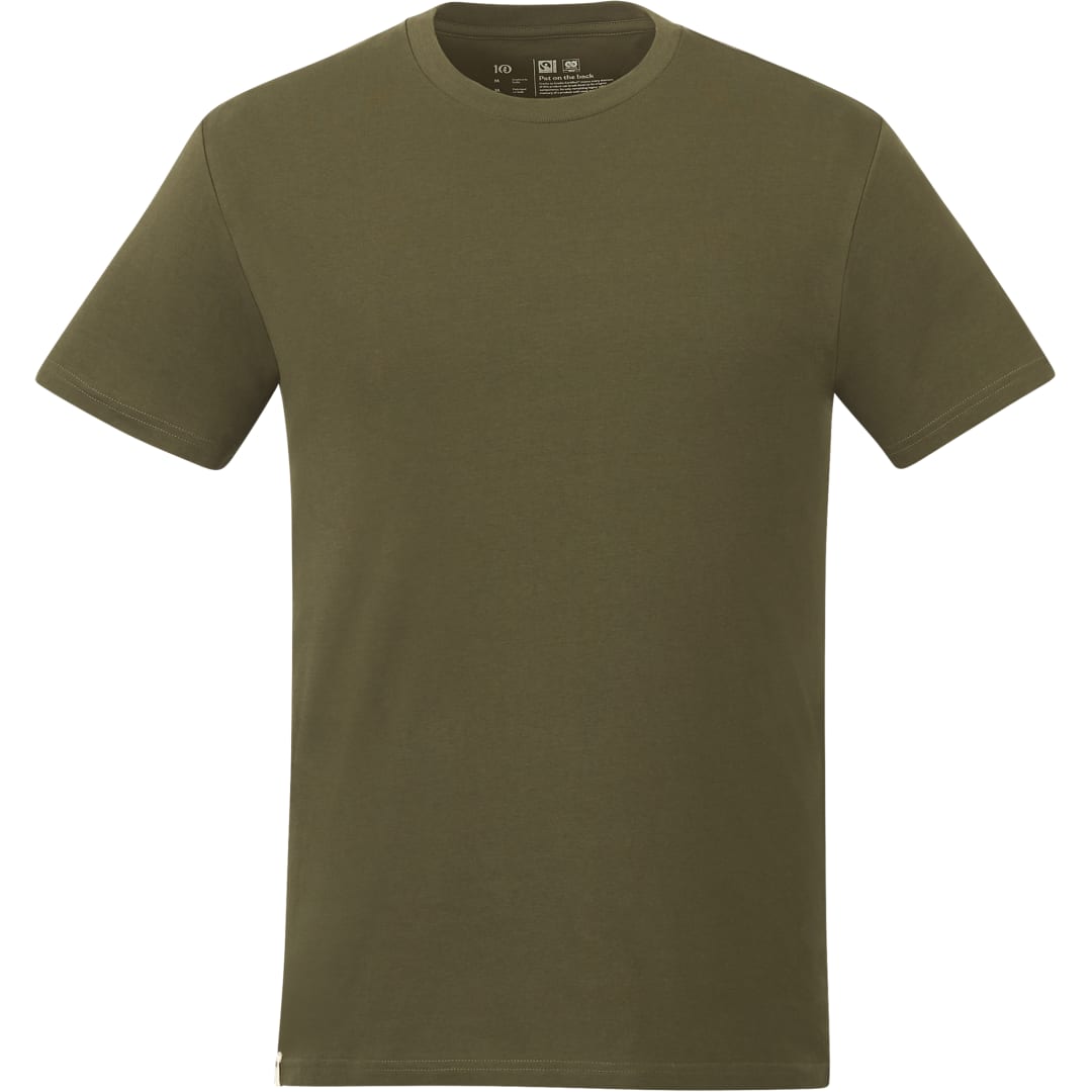 Front View of Green tentree Organic Cotton Short Sleeve Tee - Men's plain