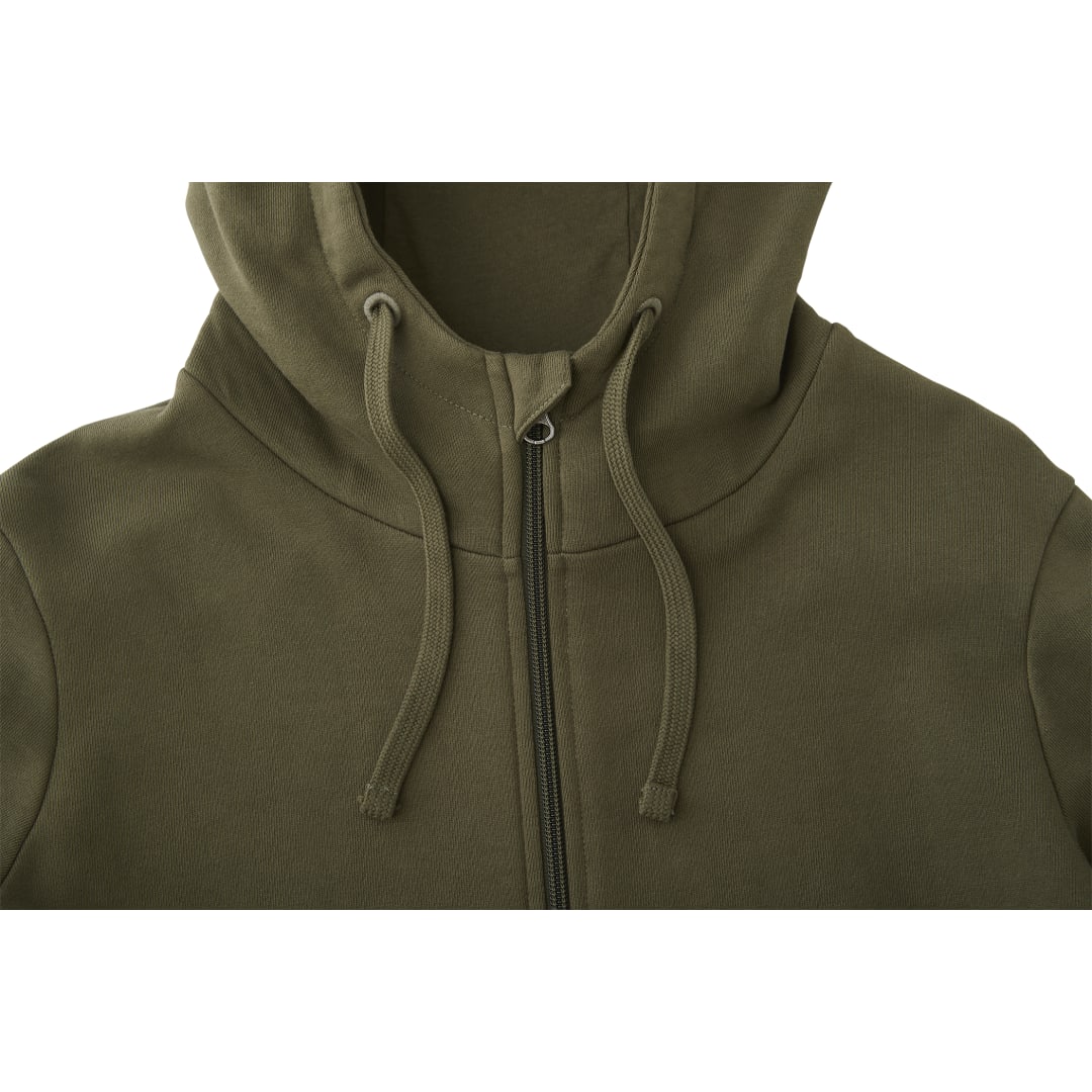 Front View of Green tentree Organic Cotton Zip Hoodie - Women's plain