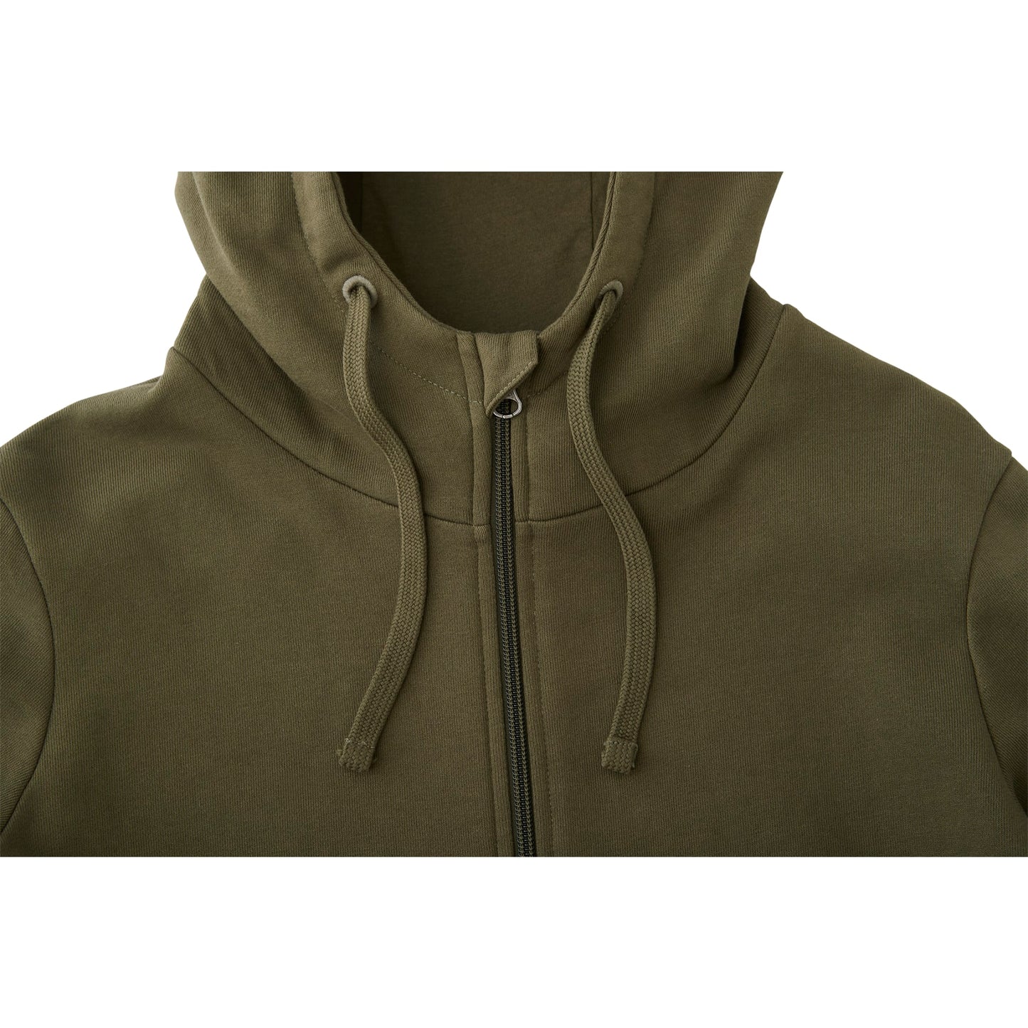 Front View of Green tentree Organic Cotton Zip Hoodie - Women's plain