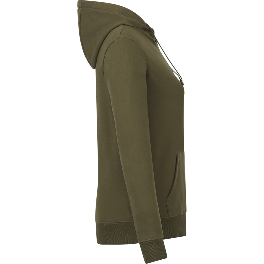 Front View of Green tentree Organic Cotton Zip Hoodie - Women's plain