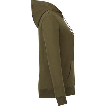 Front View of Green tentree Organic Cotton Zip Hoodie - Women's plain