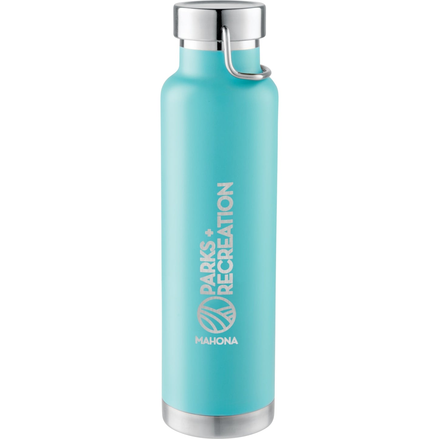 Front View of Green Thor Copper Vacuum Insulated Bottle 22oz