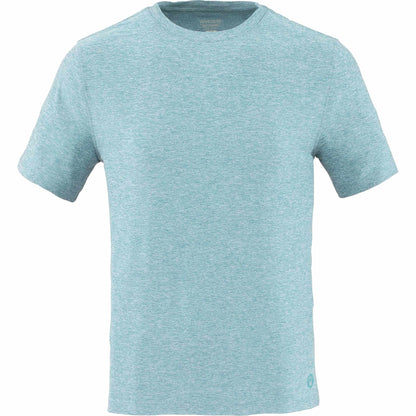 Front View of Green WELLABLE Men's Short Sleeve Tee plain