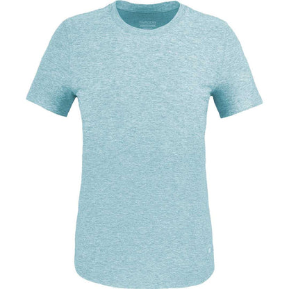 Front View of Green WELLABLE Women's Short Sleeve Tee plain