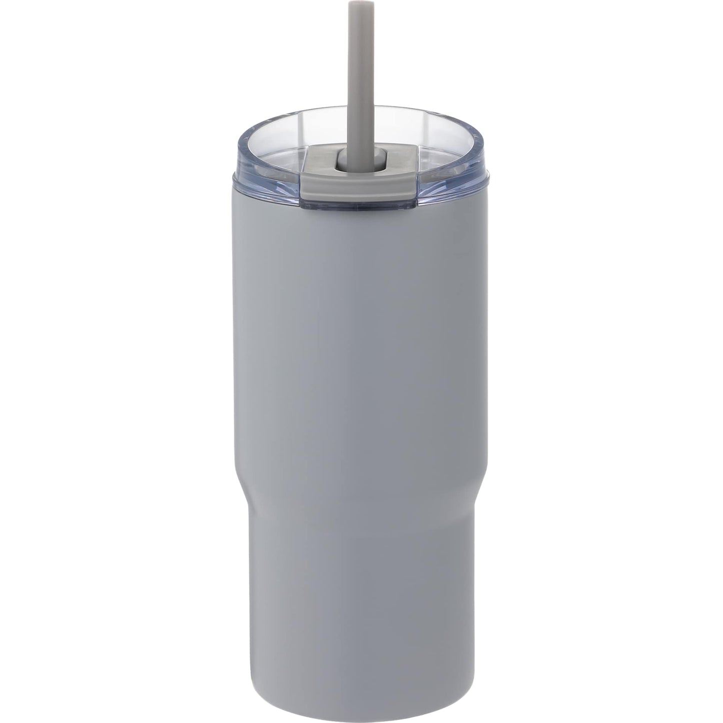 Front View of Grey Auxo 24oz Double Wall Vacuum Insulated Tumbler plain