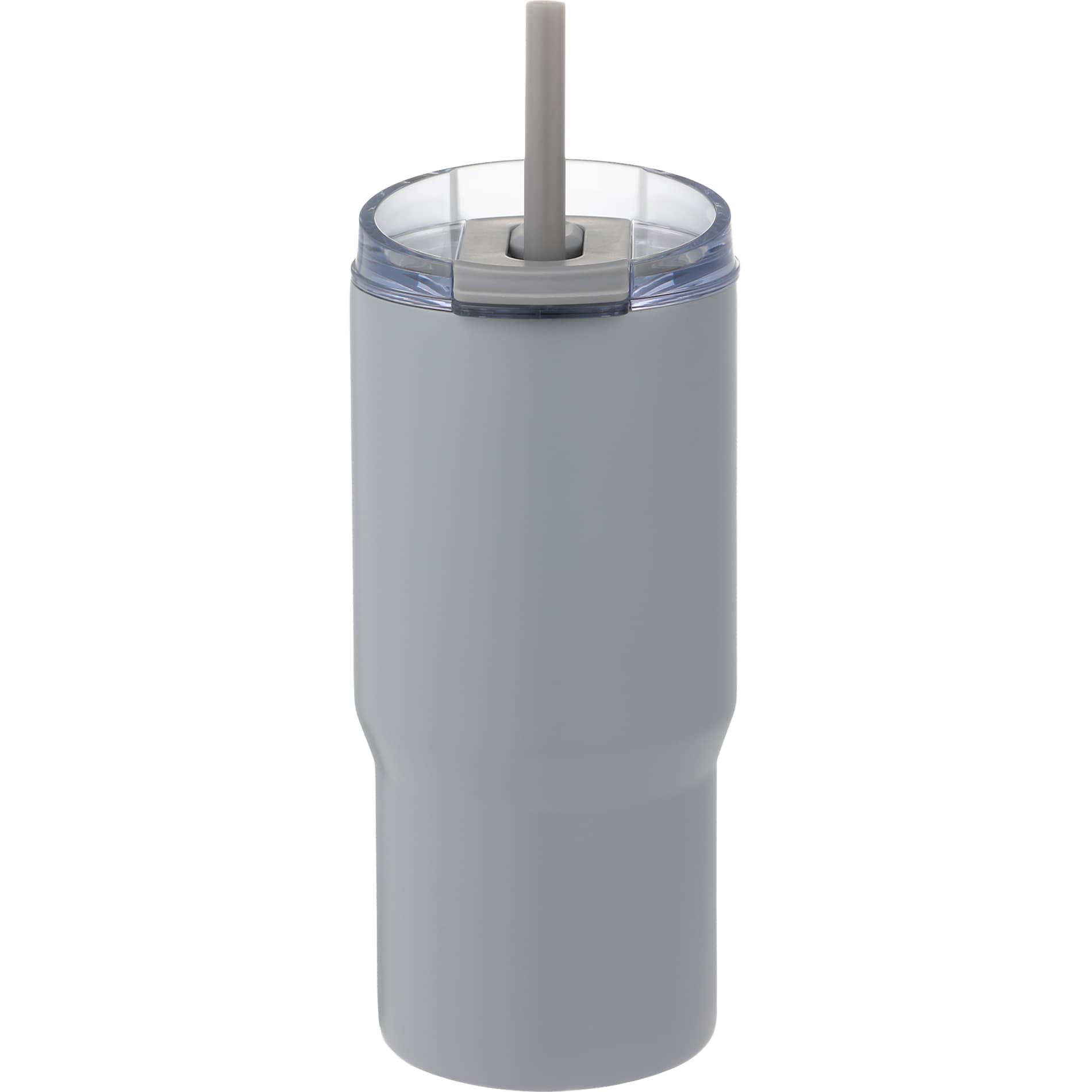 Front View of Grey Auxo 24oz Double Wall Vacuum Insulated Tumbler plain