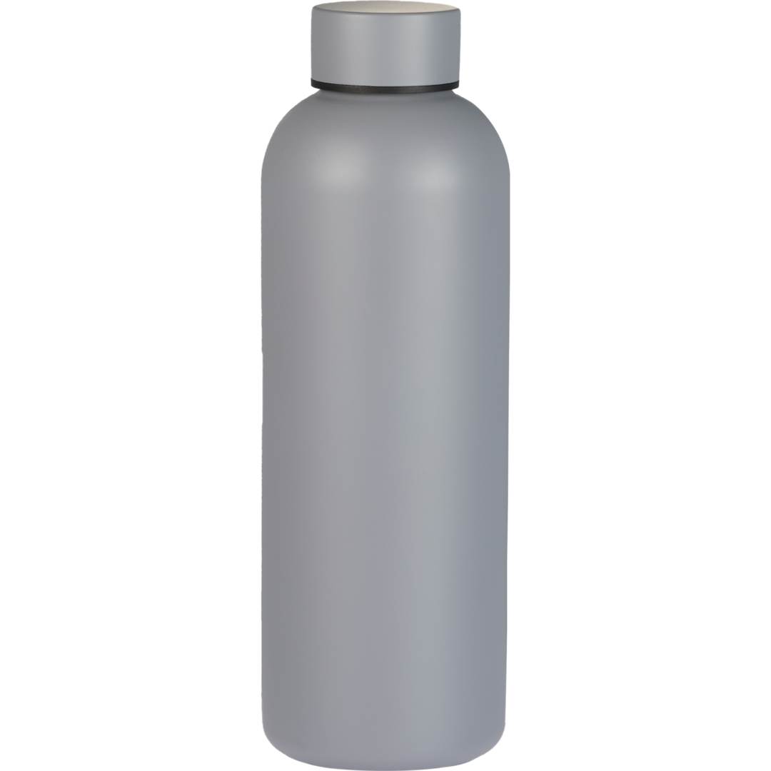 Front View of Grey Cleave Recycled Stainless steel bottle 25oz plain