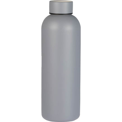 Front View of Grey Cleave Recycled Stainless steel bottle 25oz plain