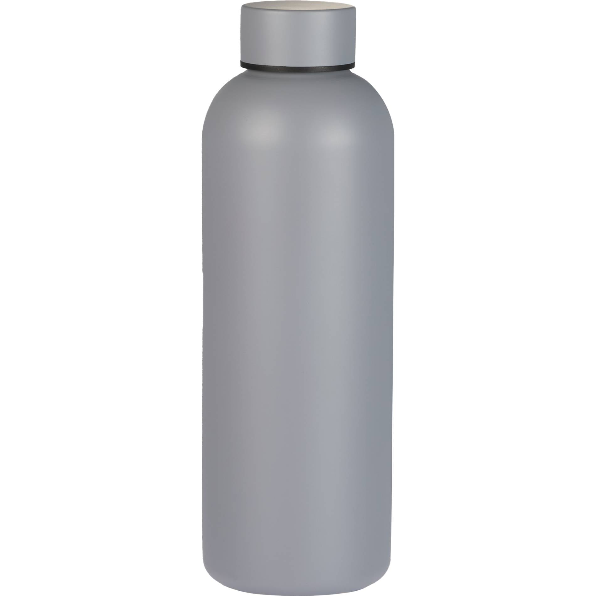 Front View of Grey Cleave Recycled Stainless steel bottle 25oz plain