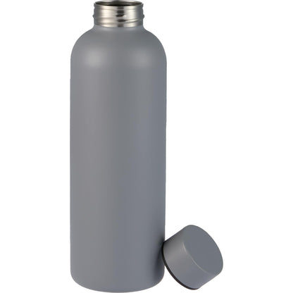 Front View of Grey Cleave Recycled Stainless steel bottle 25oz plain