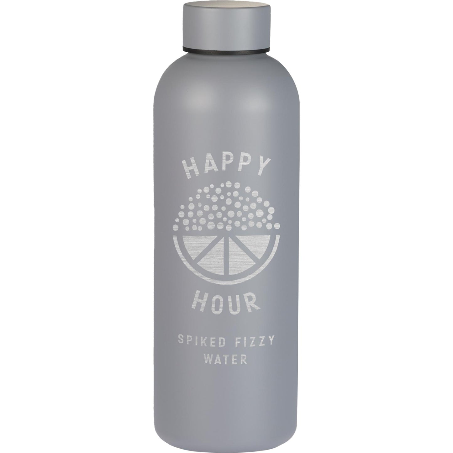 Front View of Grey Cleave Recycled Stainless steel bottle 25oz