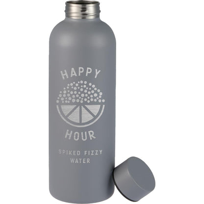 Front View of Grey Cleave Recycled Stainless steel bottle 25oz