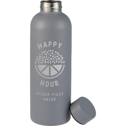 Front View of Grey Cleave Recycled Stainless steel bottle 25oz