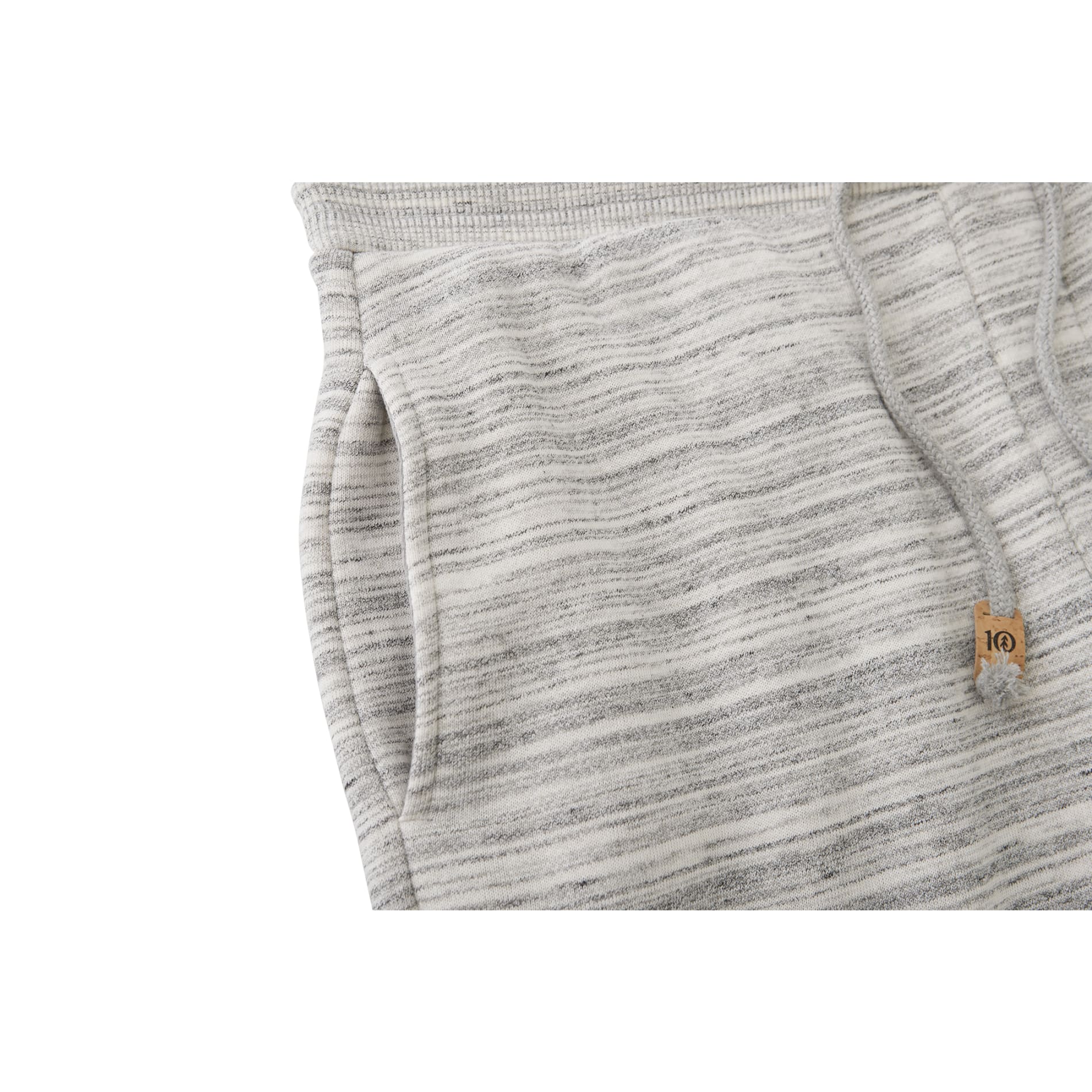 Front View of Grey tentree Atlas Sweatpant - Men's plain