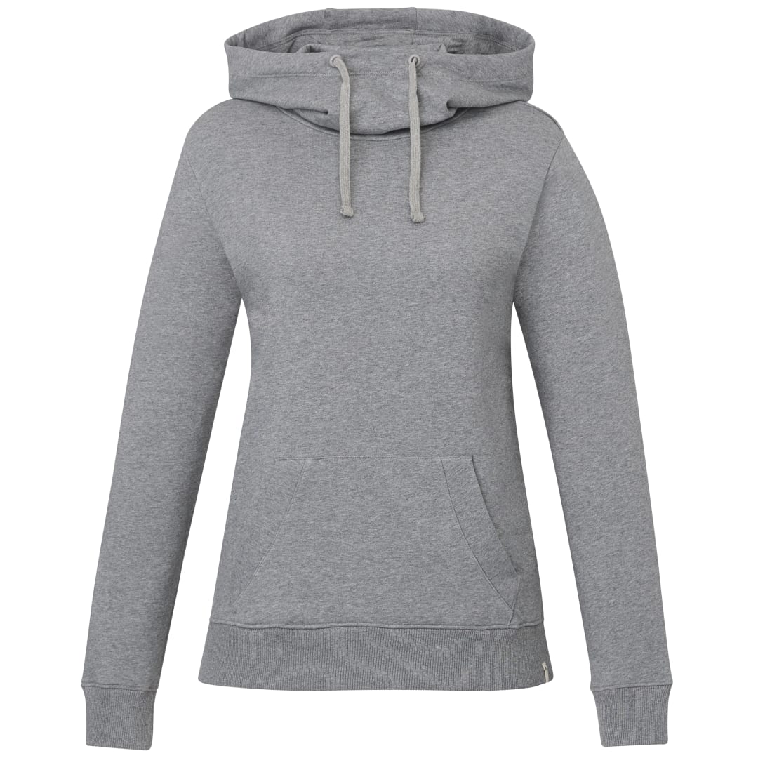 Front View of Grey tentree Organic Cotton Banshee Hoodie - Women's plain
