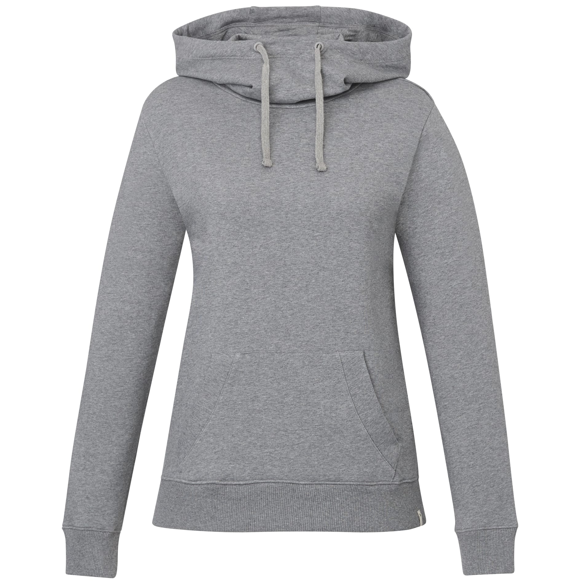Front View of Grey tentree Organic Cotton Banshee Hoodie - Women's plain
