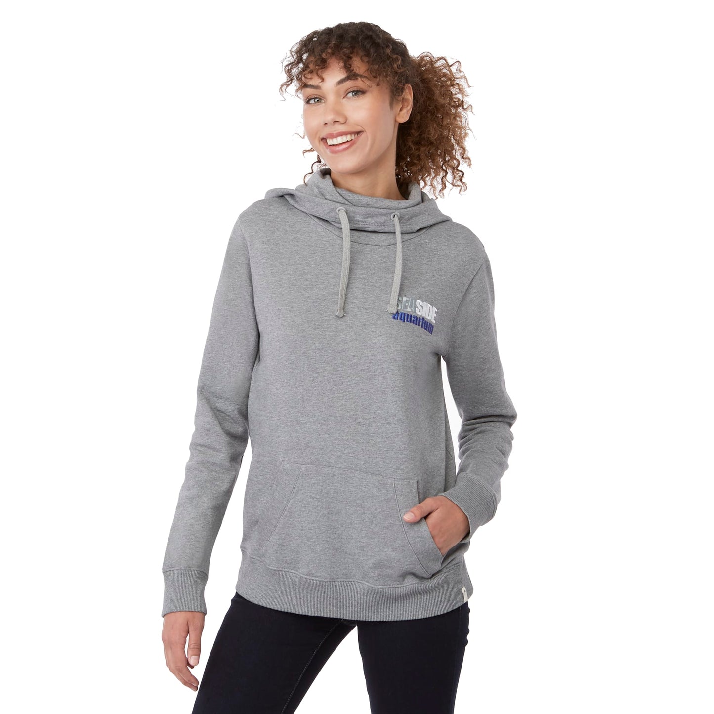 Front View of Grey tentree Organic Cotton Banshee Hoodie - Women's