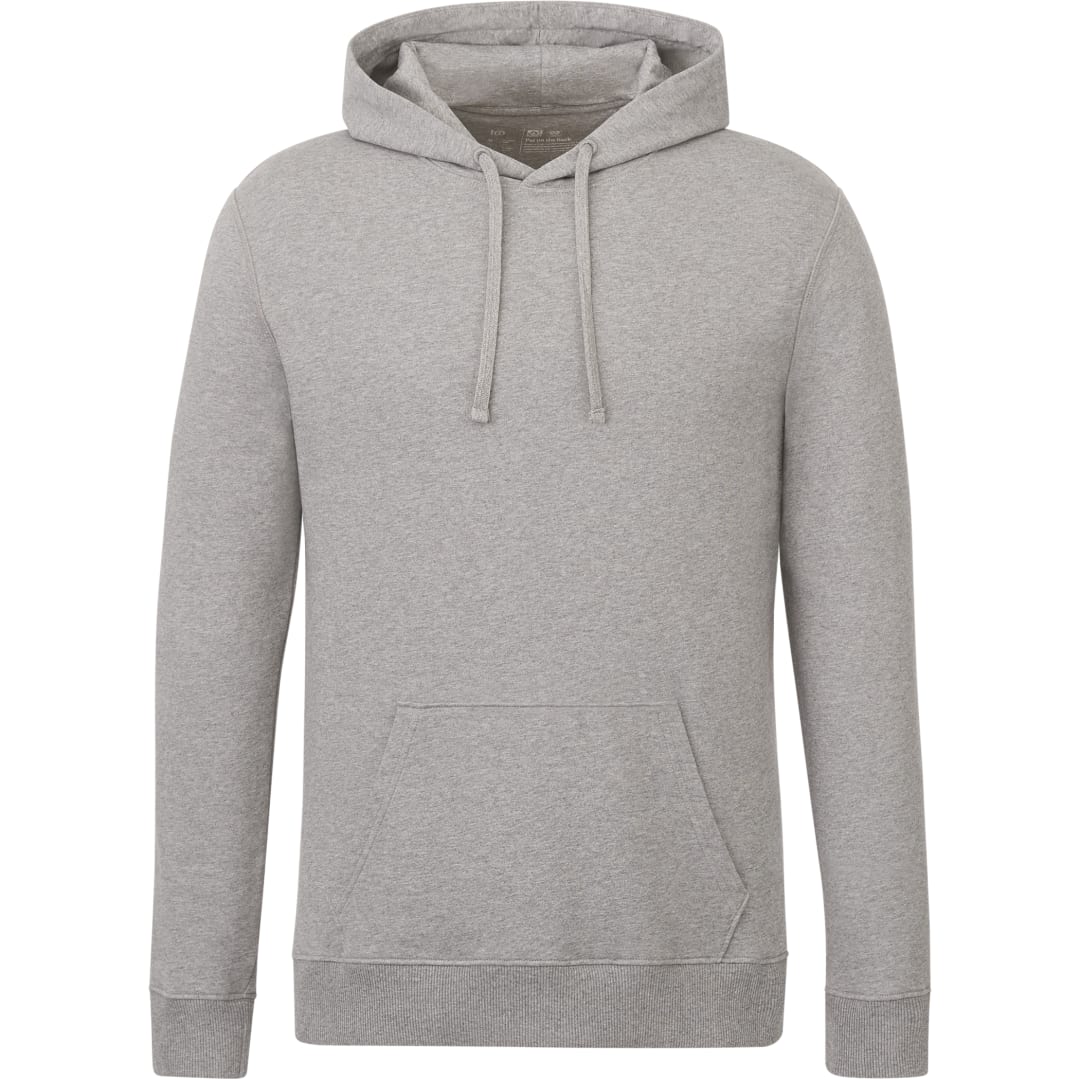 Front View of Grey tentree Organic Cotton Classic Hoodie - Men's plain