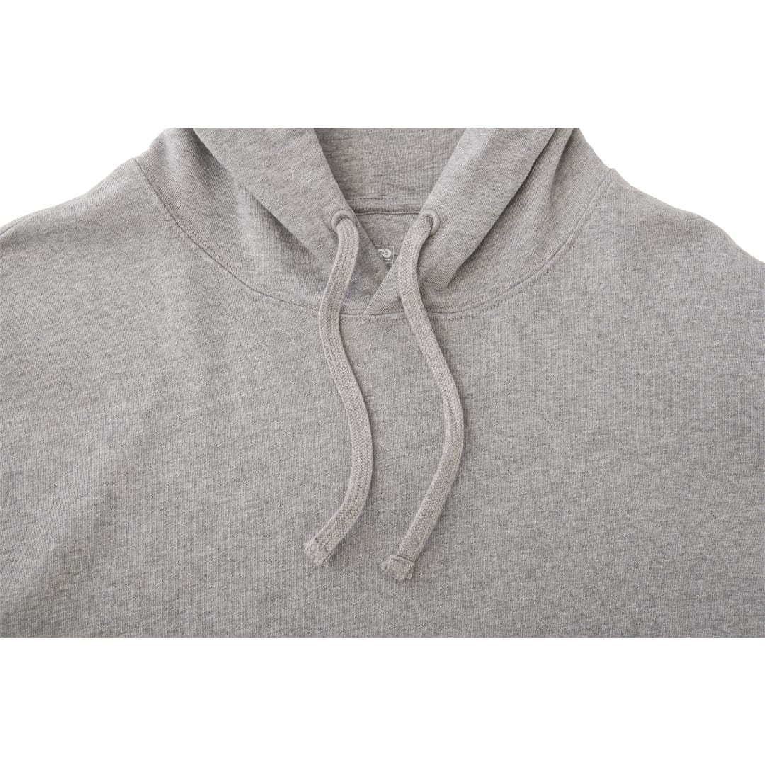 Front View of Grey tentree Organic Cotton Classic Hoodie - Men's plain