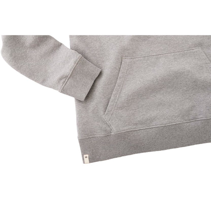 Front View of Grey tentree Organic Cotton Classic Hoodie - Men's plain