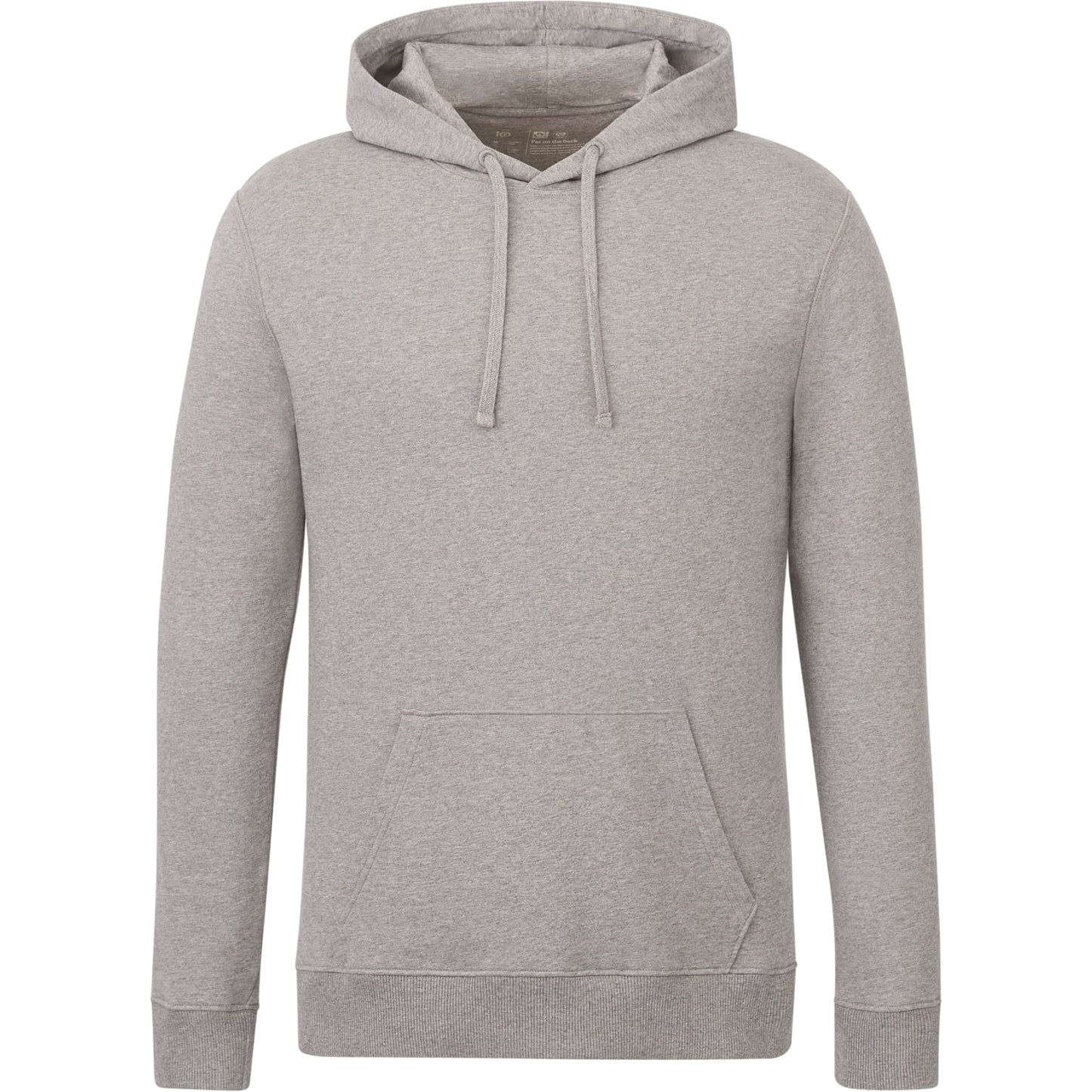 Front View of Grey tentree Organic Cotton Classic Hoodie - Men's plain