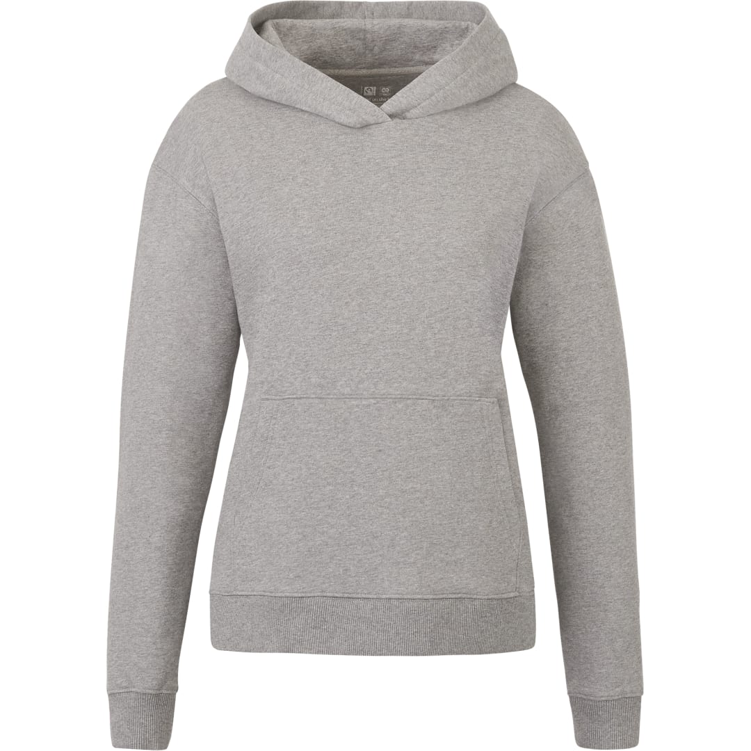 Front View of Grey tentree Organic Cotton Classic Hoodie - Women's plain