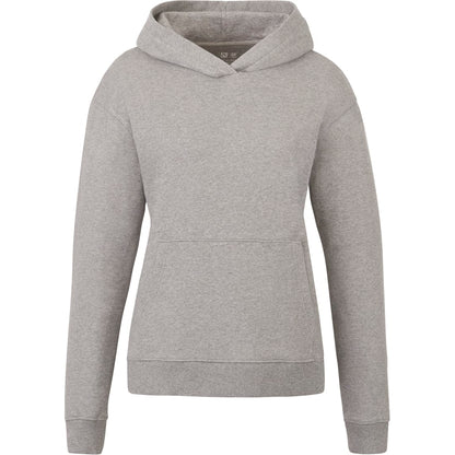 Front View of Grey tentree Organic Cotton Classic Hoodie - Women's plain