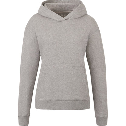 Front View of Grey tentree Organic Cotton Classic Hoodie - Women's plain