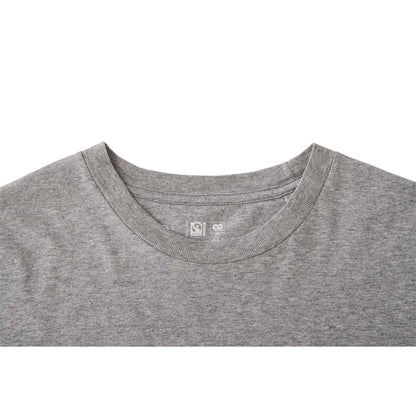 Front View of Grey tentree Organic Cotton Longsleeve Tee - Men's plain