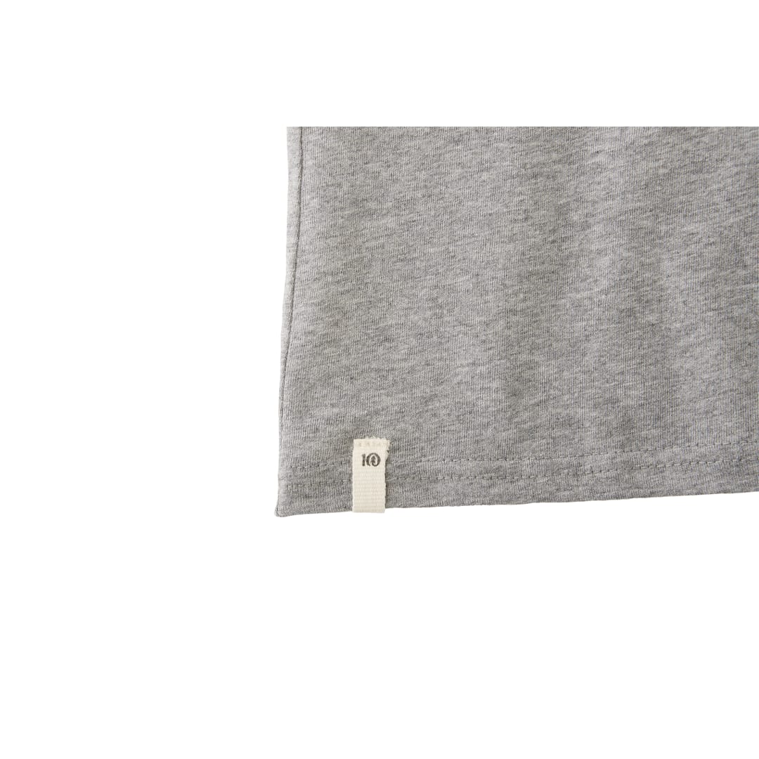 Front View of Grey tentree Organic Cotton Longsleeve Tee - Women's plain