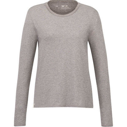 Front View of Grey tentree Organic Cotton Longsleeve Tee - Women's plain