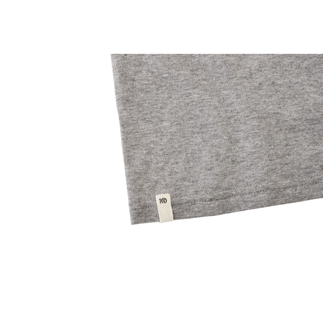Front View of Grey tentree Organic Cotton Short Sleeve Tee - Men's plain