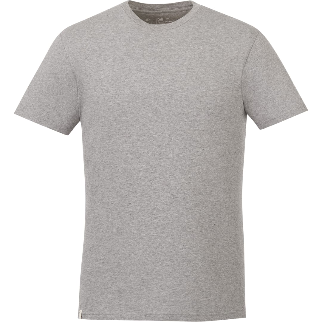 Front View of Grey tentree Organic Cotton Short Sleeve Tee - Men's plain