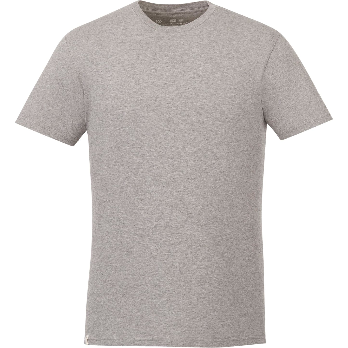 Front View of Grey tentree Organic Cotton Short Sleeve Tee - Men's plain