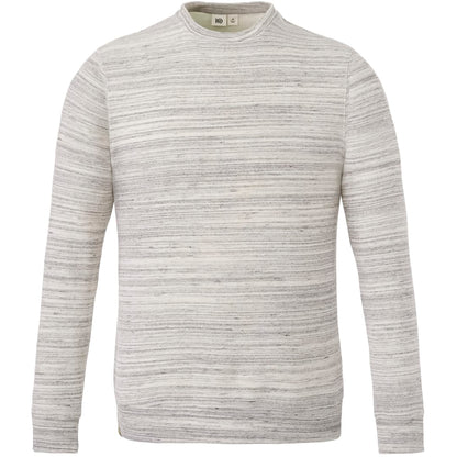 Front View of Grey tentree Space Dye Classic Crew - Men's plain