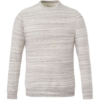 Front View of Grey tentree Space Dye Classic Crew - Men's plain
