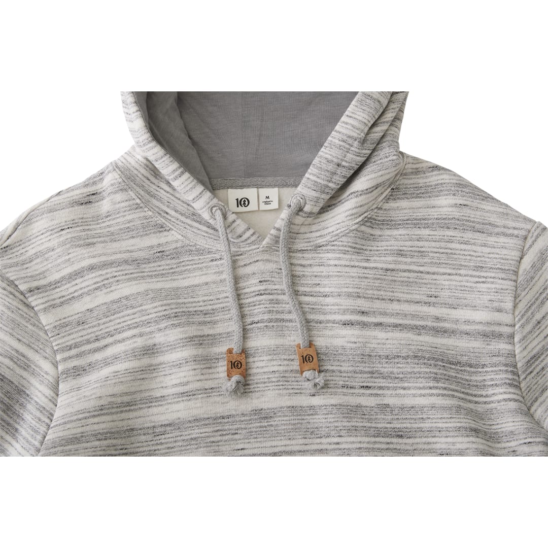 Front View of Grey tentree Space Dye Classic Hoodie - Men's plain