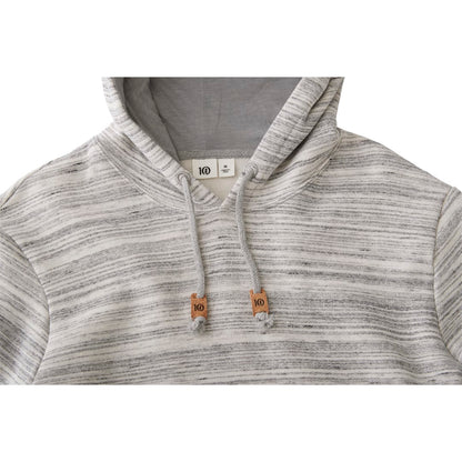 Front View of Grey tentree Space Dye Classic Hoodie - Men's plain