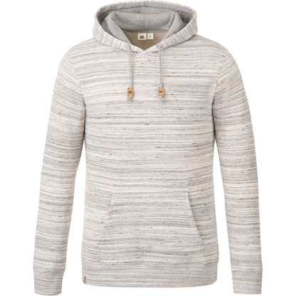 Front View of Grey tentree Space Dye Classic Hoodie - Men's plain