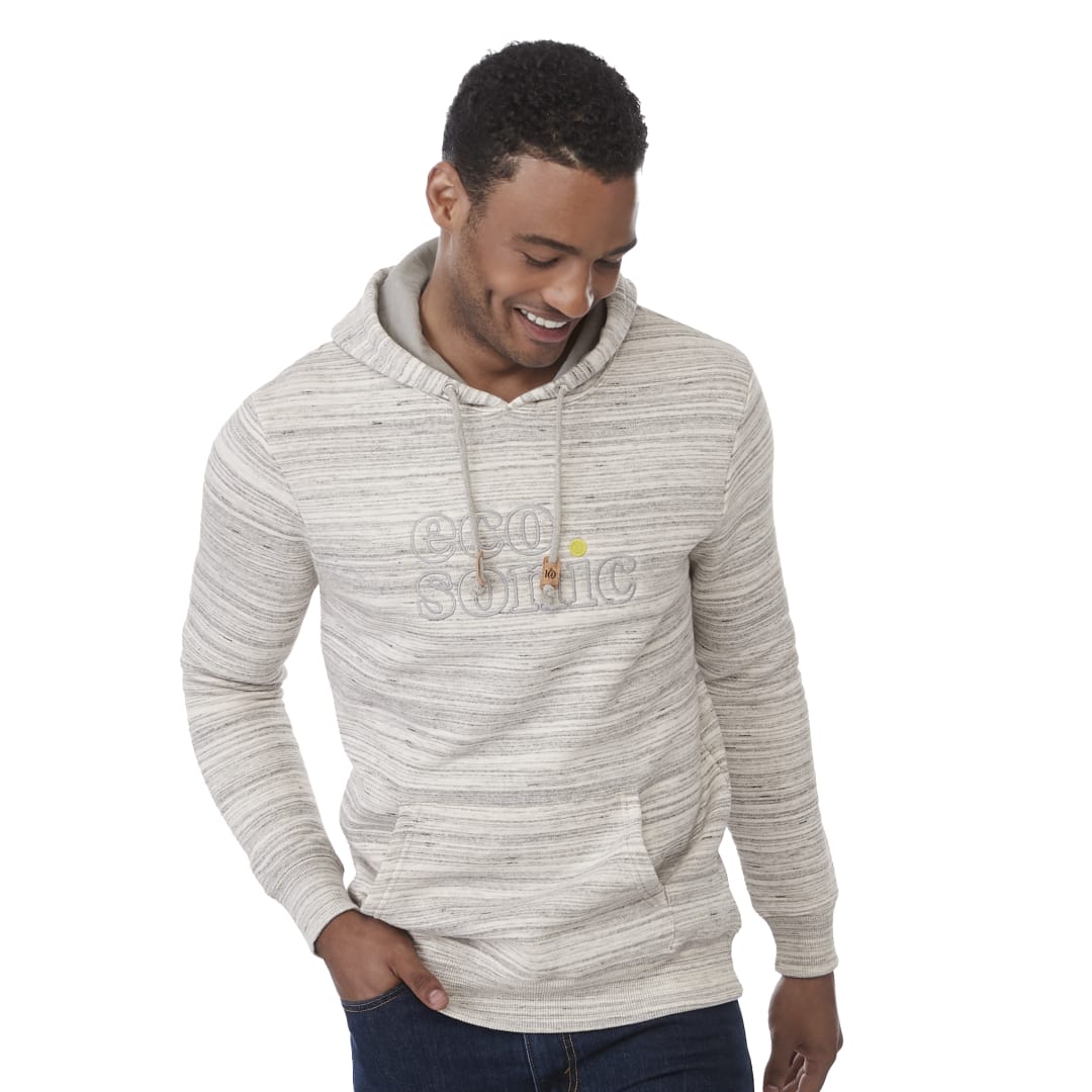 Front View of Grey tentree Space Dye Classic Hoodie - Men's