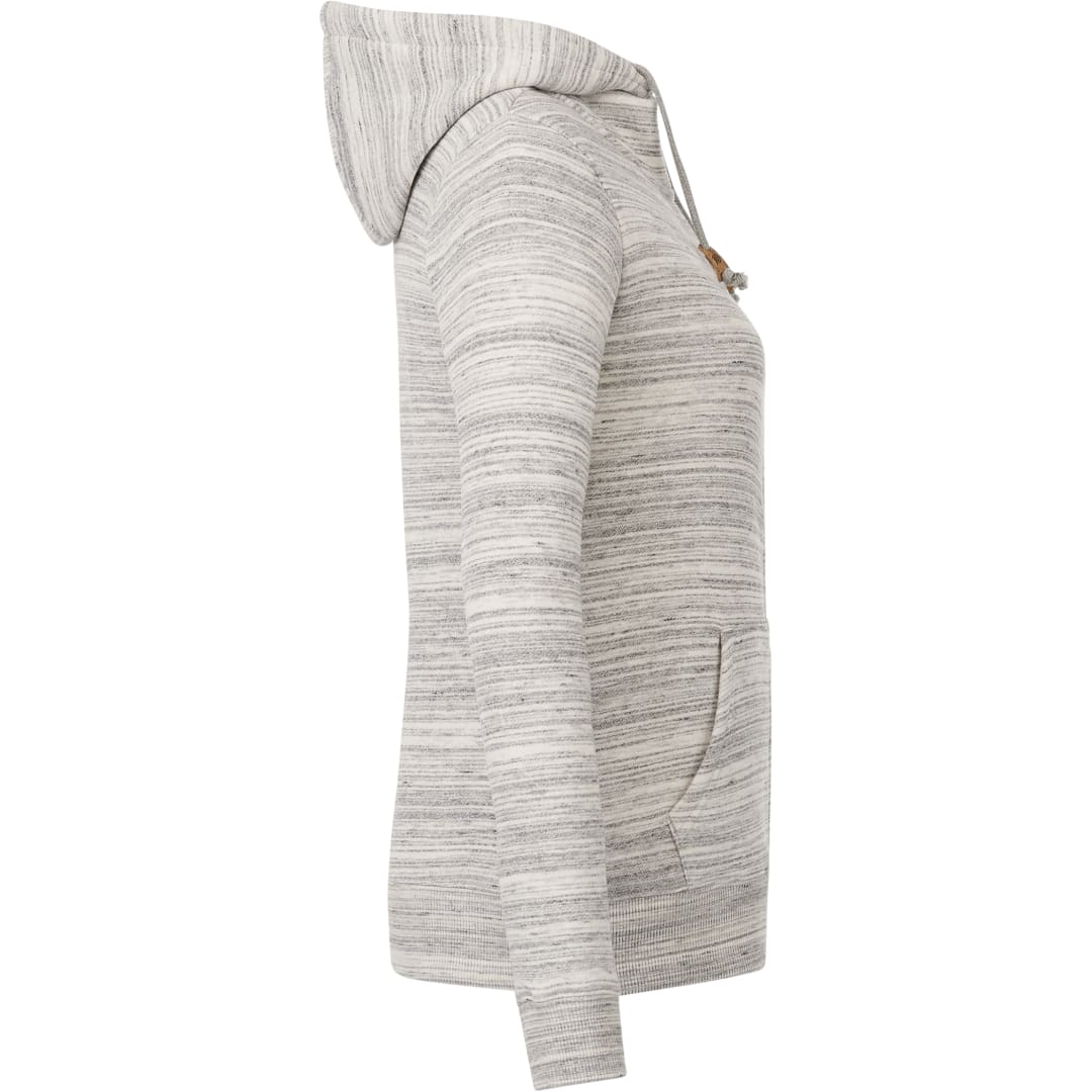 Front View of Grey tentree Space Dye Zip Hoodie - Women's plain