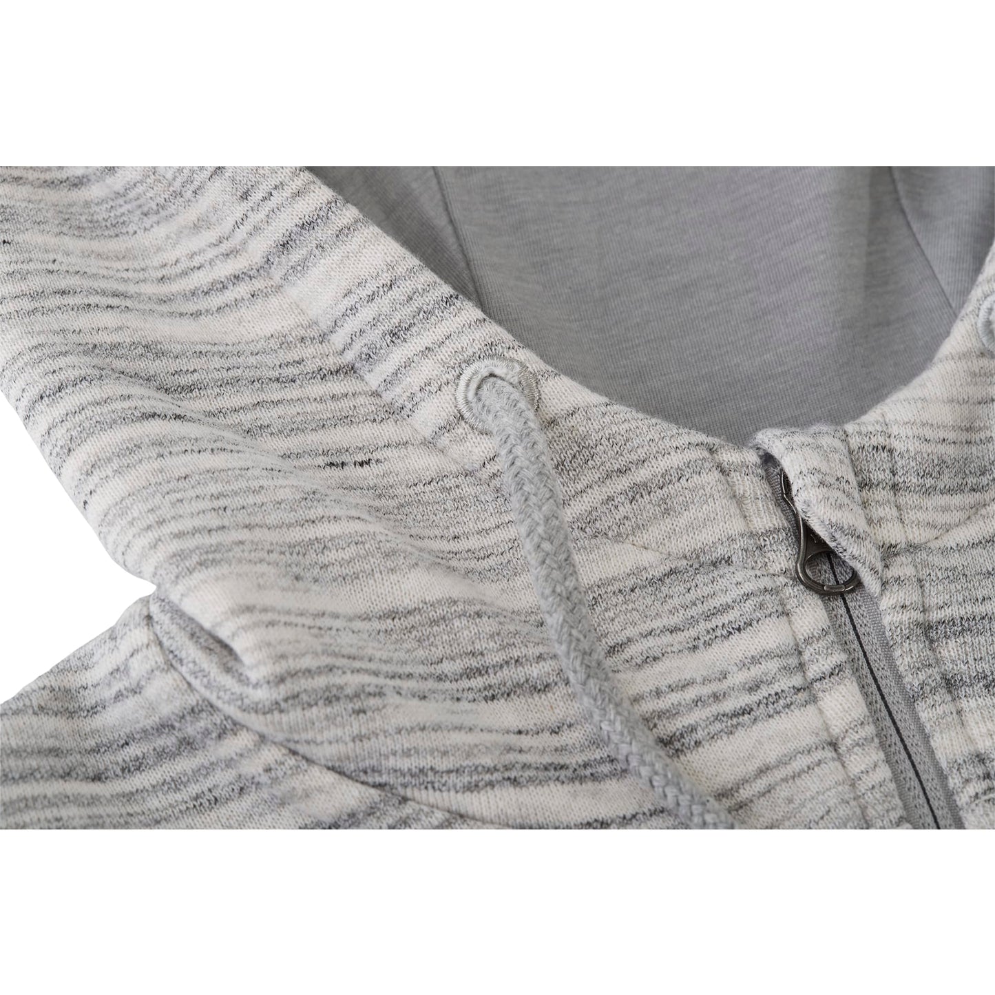 Front View of Grey tentree Space Dye Zip Hoodie - Women's plain