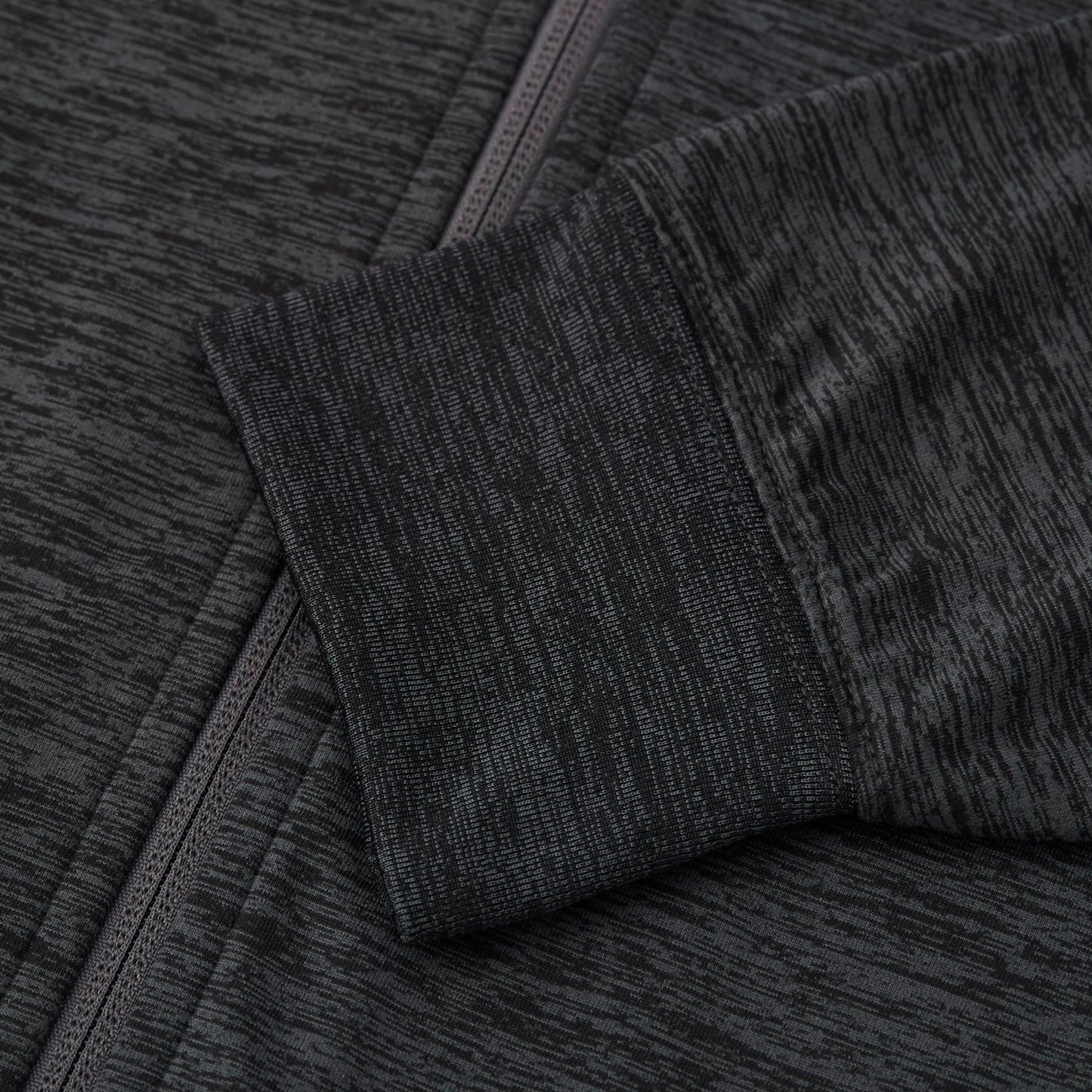 Front View of Grey tentree Stretch Knit Zip Up - Men's