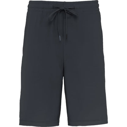 Front View of Grey WELLABLE Men's Knit Short plain