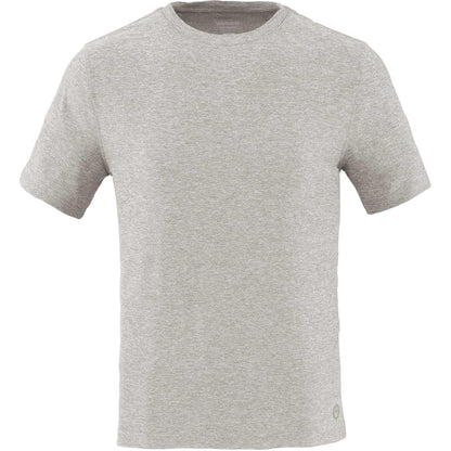 Front View of Grey WELLABLE Men's Short Sleeve Tee plain