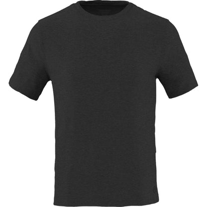 Front View of Grey WELLABLE Men's Short Sleeve Tee plain