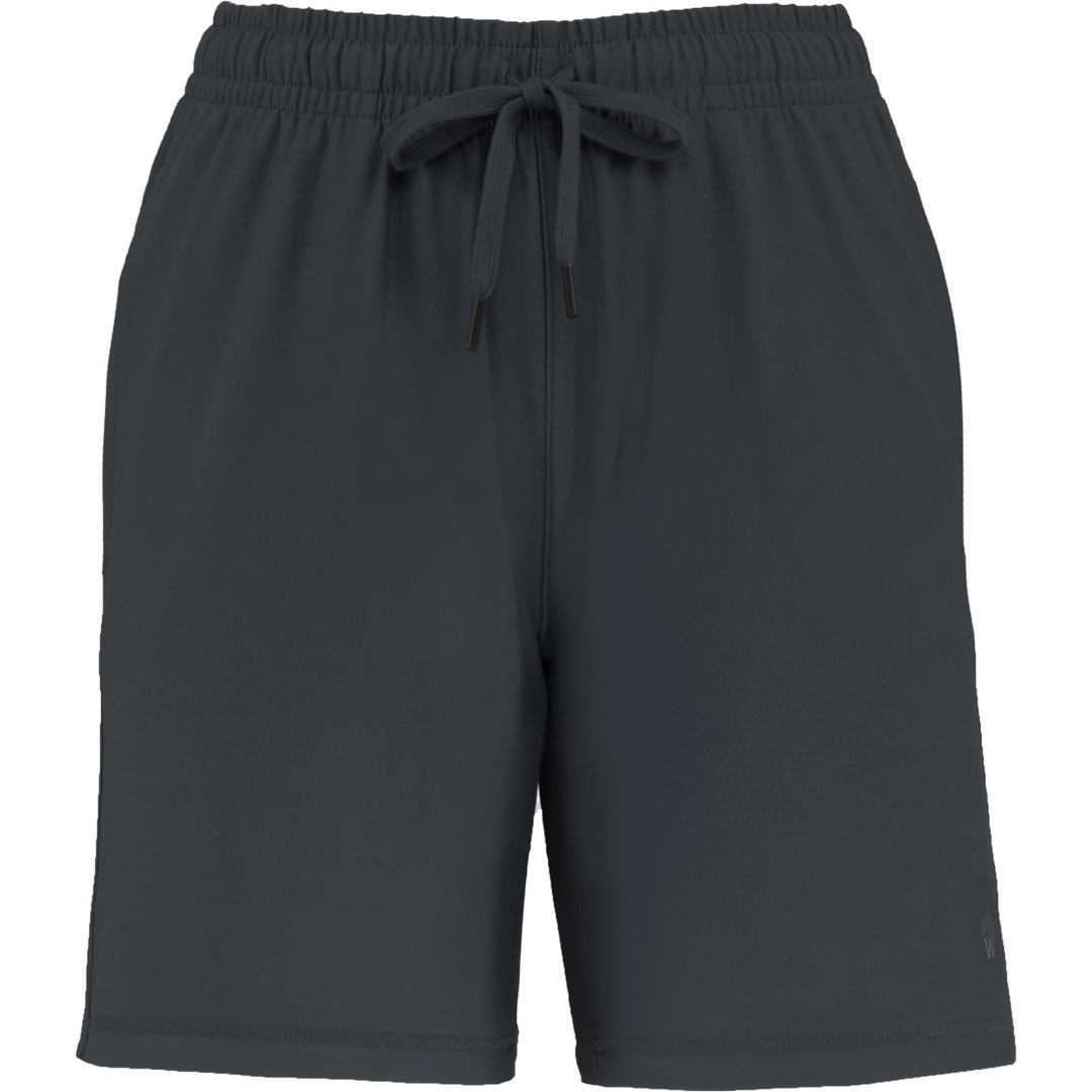 Front View of Grey WELLABLE Women's Knit Short plain