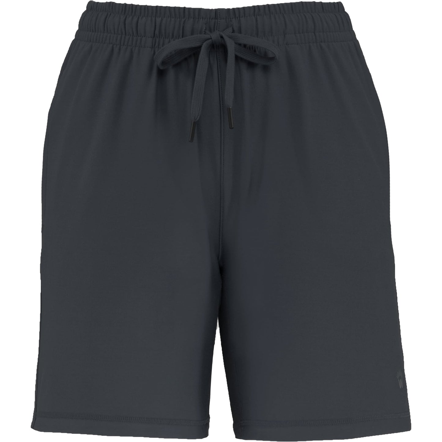 Front View of Grey WELLABLE Women's Knit Short plain