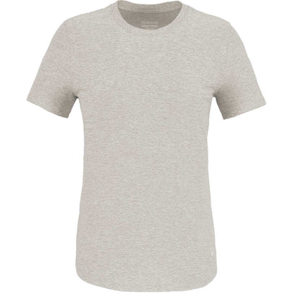 Front View of Grey WELLABLE Women's Short Sleeve Tee plain
