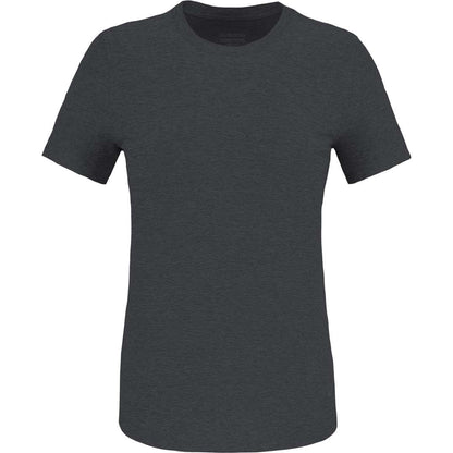 Front View of Grey WELLABLE Women's Short Sleeve Tee plain